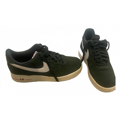 Pre-owned Nike Air Force 1 Low Trainers In Green