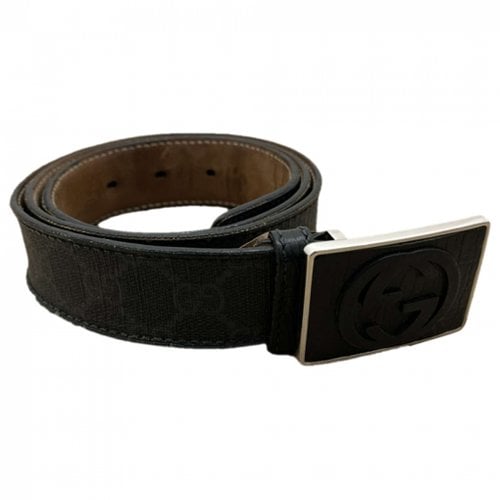 Pre-owned Gucci Leather Belt In Orange