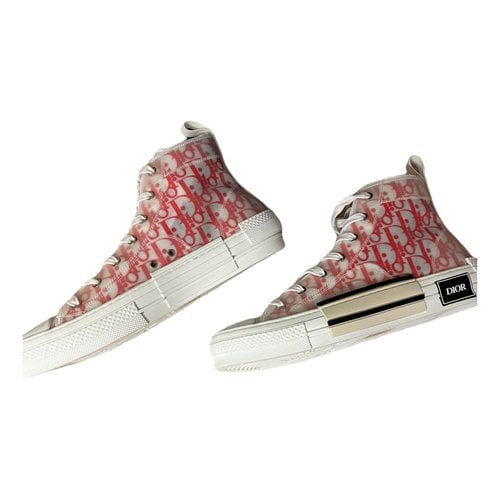 Pre-owned Dior B23 High Trainers In Red