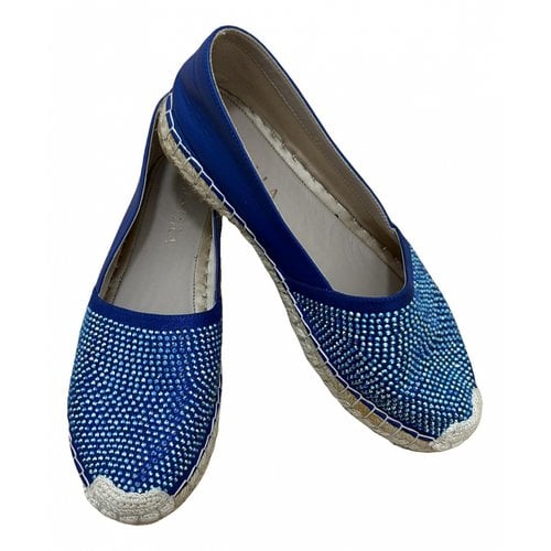 Pre-owned Le Silla Leather Espadrilles In Blue
