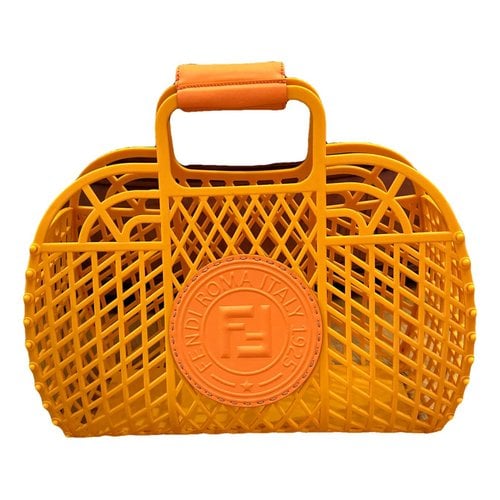 Pre-owned Fendi Handbag In Orange