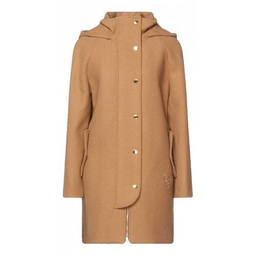 Pre-owned Moschino Love Wool Coat In Brown