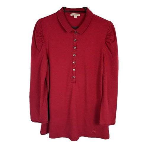 Pre-owned Burberry Blouse In Red