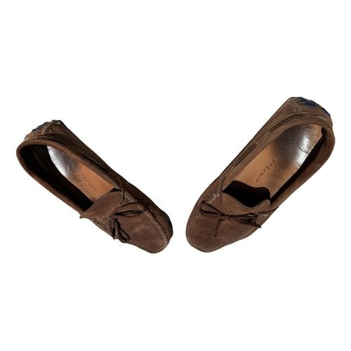 Pre-owned Italia Independent Flats In Brown