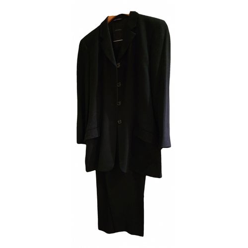 Pre-owned Piazza Sempione Wool Suit Jacket In Black
