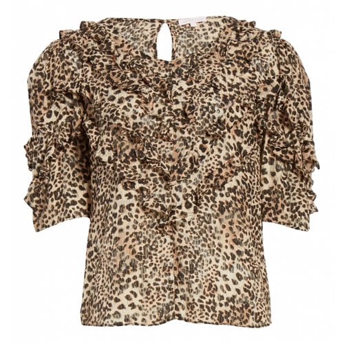 Pre-owned Rebecca Taylor Silk Blouse In Beige