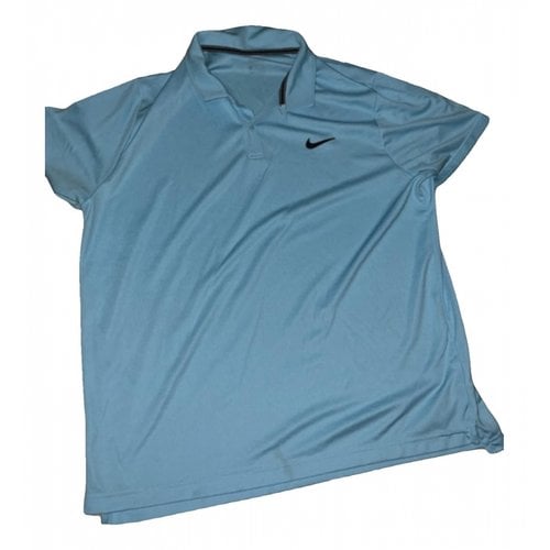 Pre-owned Nike Polo Shirt In Turquoise