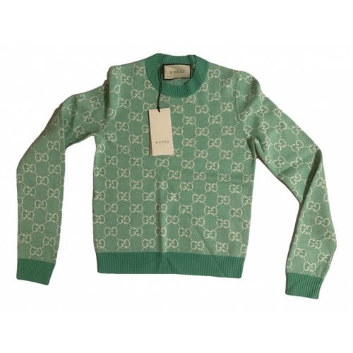 Pre-owned Gucci Wool Jumper In Green