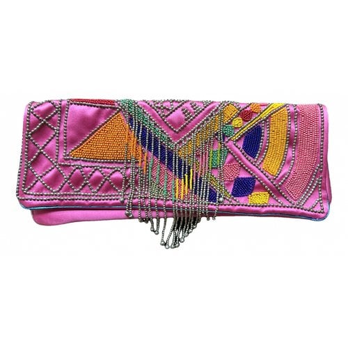 Pre-owned Emilio Pucci Silk Clutch Bag In Pink