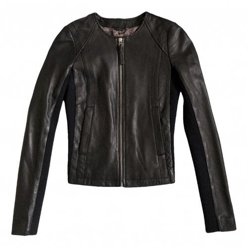 Pre-owned Mackage Leather Jacket In Black