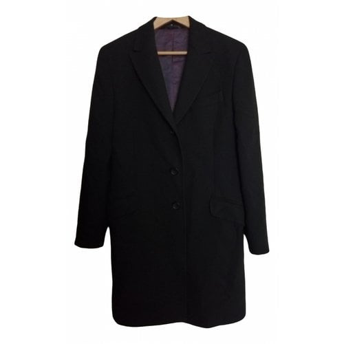 Pre-owned D&g Wool Coat In Black