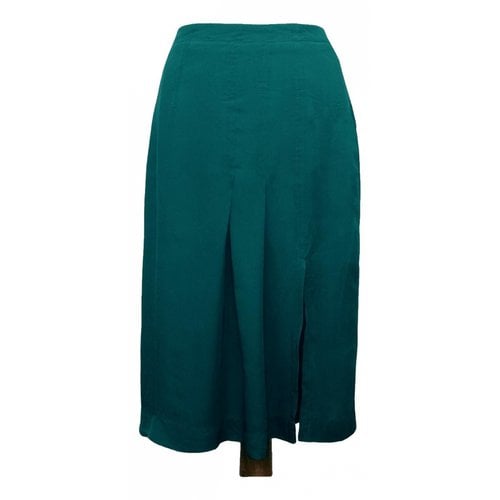 Pre-owned Reiss Mid-length Skirt In Green