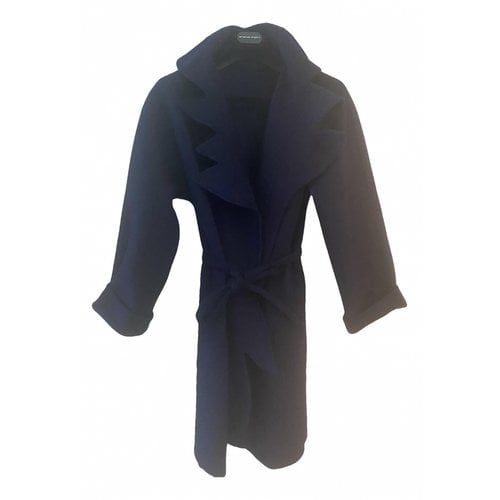 Pre-owned Stephan Janson Cashmere Coat In Blue