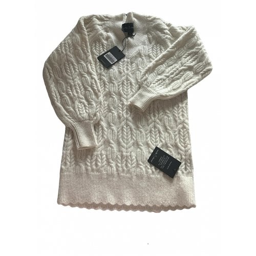 Pre-owned Needle & Thread Wool Jumper In White