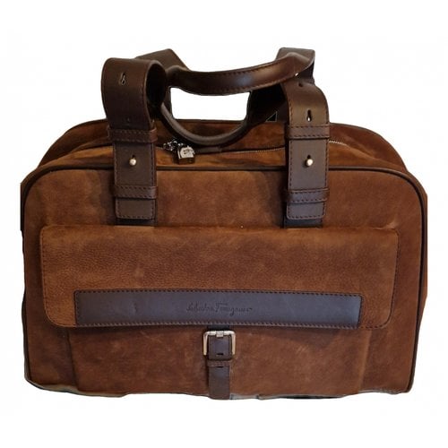 Pre-owned Ferragamo Weekend Bag In Brown