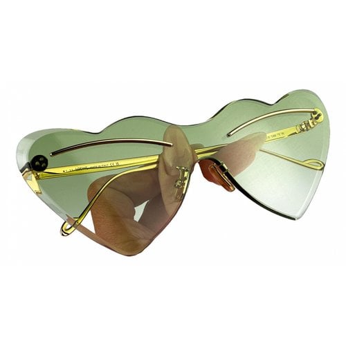 Pre-owned Loewe Sunglasses In Green