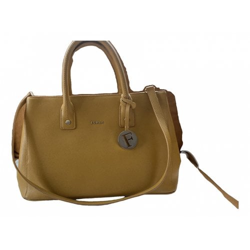 Pre-owned Furla Leather Handbag In Camel