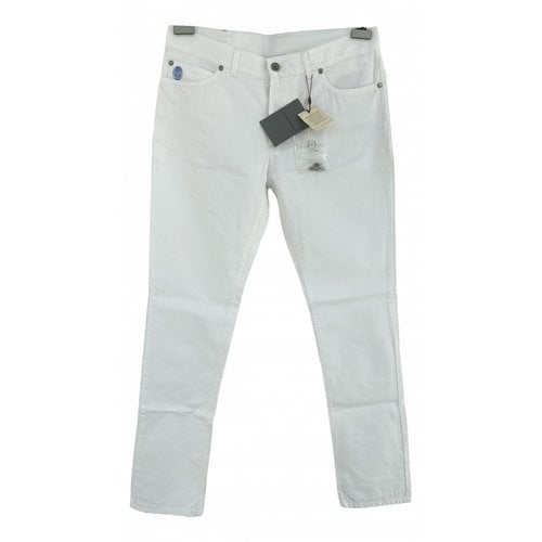 Pre-owned Mcq By Alexander Mcqueen Straight Jeans In White