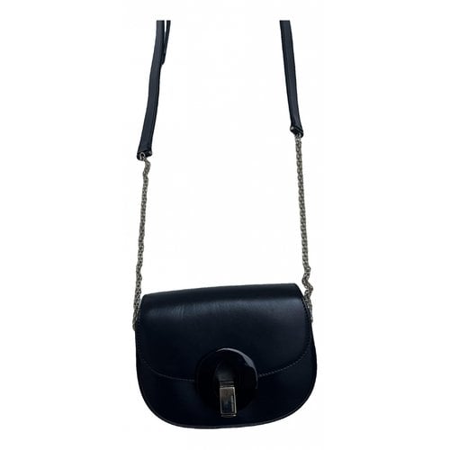 Pre-owned Giorgio Armani Leather Crossbody Bag In Black