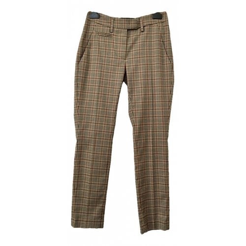 Pre-owned Dondup Straight Pants In Multicolour