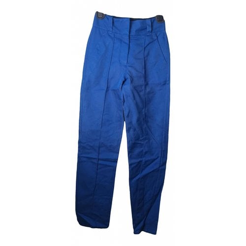 Pre-owned Burberry Trousers In Blue
