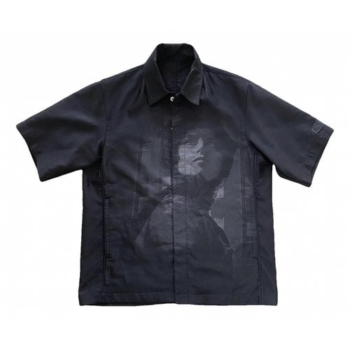 Pre-owned Undercover Linen Polo Shirt In Black