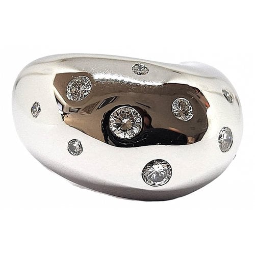Pre-owned Fred Mouvementé White Gold Ring In Silver