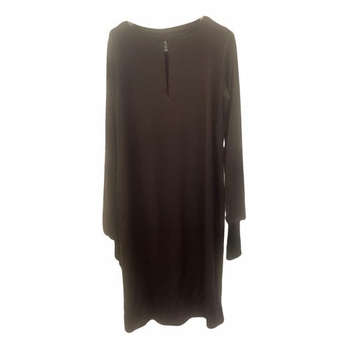 Pre-owned Maison Margiela Wool Mid-length Dress In Brown