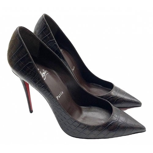 Pre-owned Christian Louboutin So Kate Leather Heels In Other