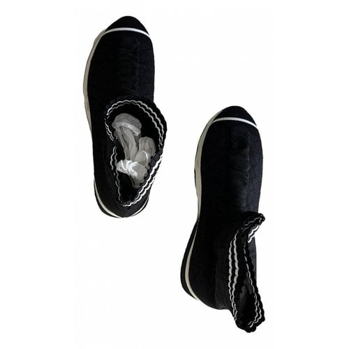 Pre-owned Fendi Cloth Trainers In Black
