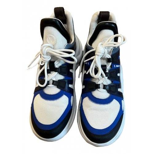 Pre-owned Louis Vuitton Archlight Leather Trainers In Blue