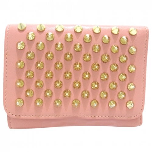 Pre-owned Christian Louboutin Leather Purse In Pink