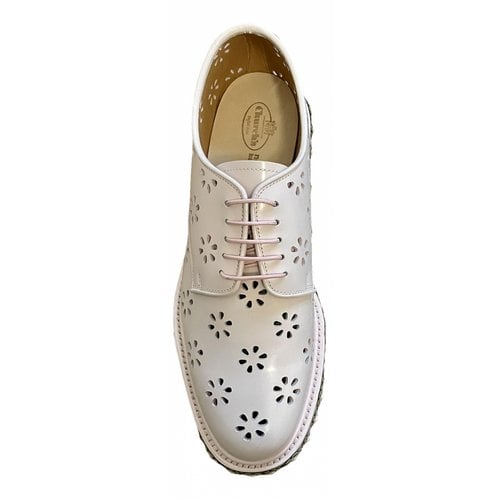 Pre-owned Church's Leather Lace Ups In Pink