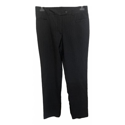 Pre-owned Dolce & Gabbana Wool Straight Pants In Brown