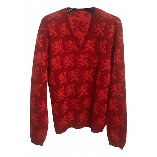 Pre-owned Mauro Grifoni Wool Pull In Red