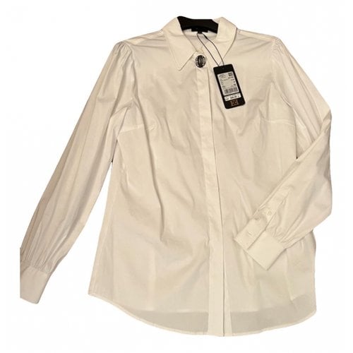 Pre-owned Escada Blouse In White