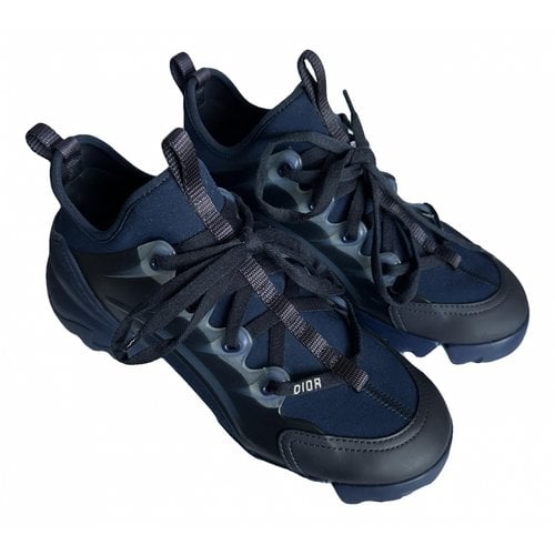Pre-owned Dior D-connect Trainers In Blue