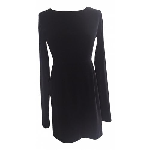 Pre-owned Romeo Gigli Velvet Mini Dress In Black
