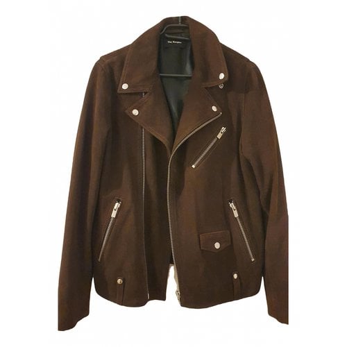 Pre-owned The Kooples Leather Vest In Brown