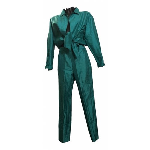 Pre-owned La Perla Silk Suit Jacket In Turquoise