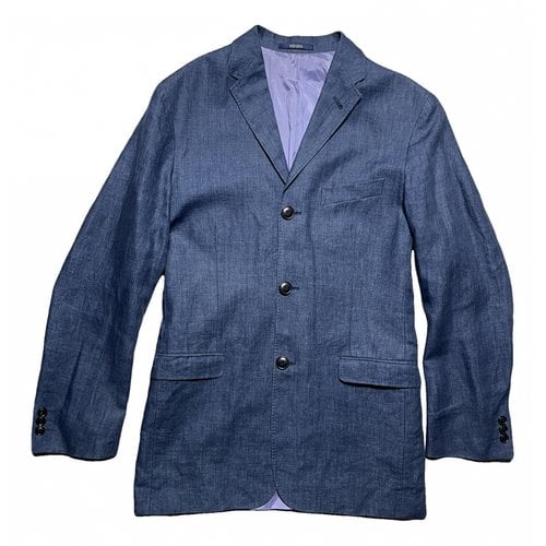 Pre-owned Kenzo Coat In Blue