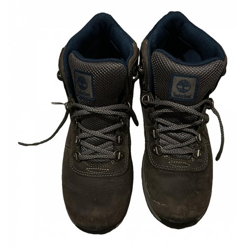 Pre-owned Timberland Trainers In Anthracite