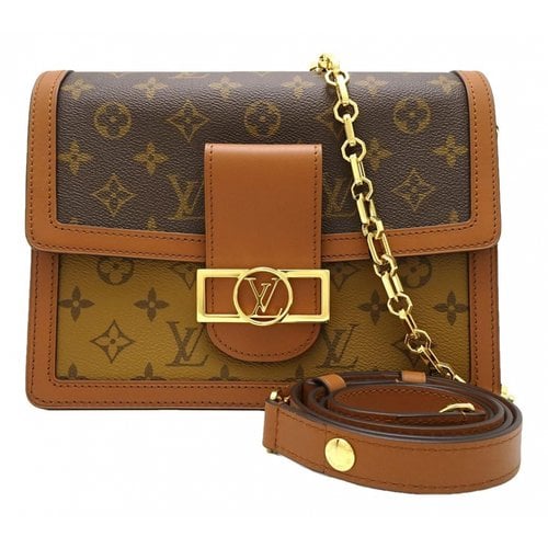 Pre-owned Louis Vuitton Dauphine Leather Handbag In Brown