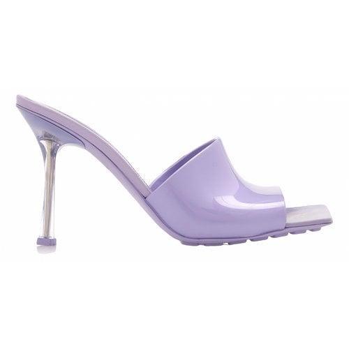 Pre-owned Bottega Veneta Stretch Sandal In Purple