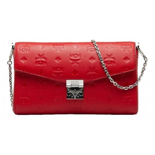 Pre-owned Mcm Cloth Handbag In Red
