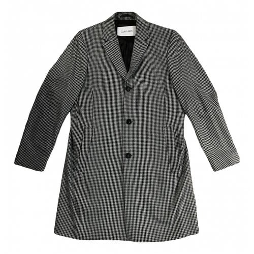 Pre-owned Calvin Klein Coat In Grey