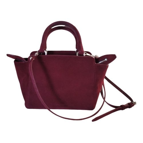Pre-owned Rebecca Minkoff Leather Clutch Bag In Burgundy