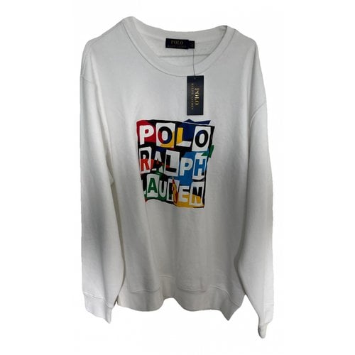Pre-owned Polo Ralph Lauren Sweatshirt In White