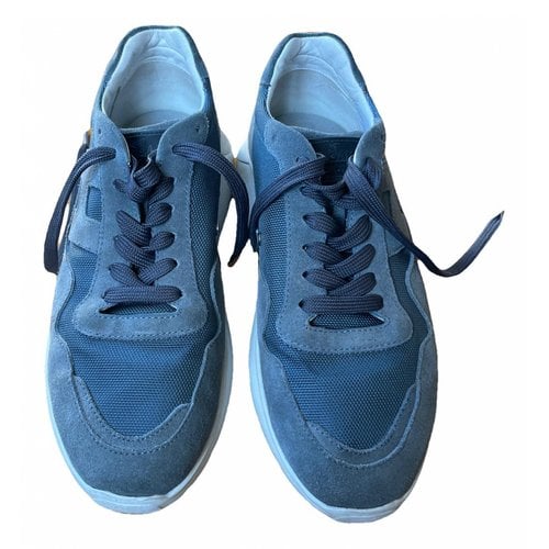 Pre-owned Hogan Low Trainers In Blue