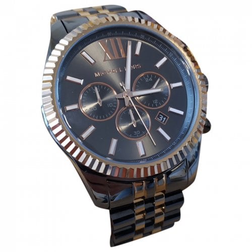 Pre-owned Michael Kors Watch In Anthracite